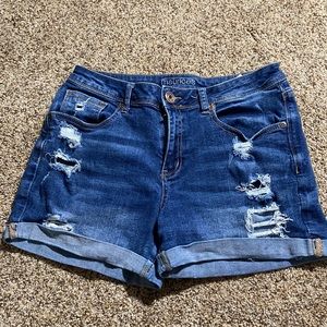 Maurices distressed jean shorts